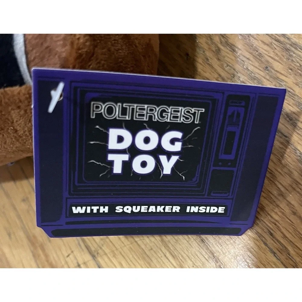 Poltergeist Dog Toy They're Here TV Plush Squeaker MGM 2025 Horror Movie Pet Toy